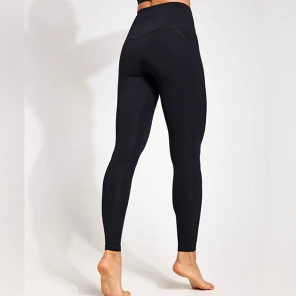 Girlfriend Collective Compressive High Waisted Leggings Black Size Medium - Picture 1 of 7